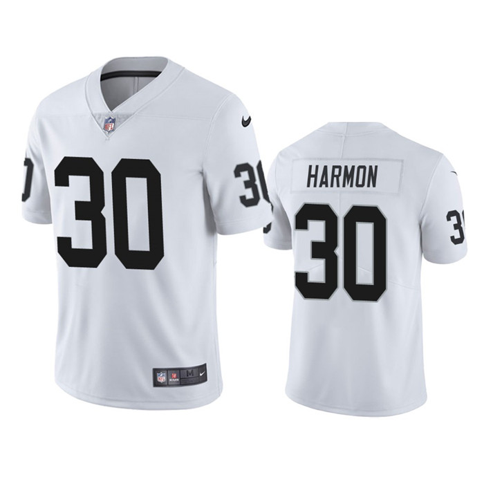 Men's Las Vegas Raiders #30 Duron Harmon White Vapor Untouchable Limited Stitched Jersey